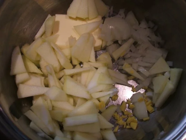 Suppen: Apfel-Ingwer-Süppchen mit Frühlingszwiebeln - Rezept - Bild Nr. 3