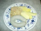 Zwiebel Speck Sauerkraut mit Leberwurst und Salzkartoffeln - Rezept