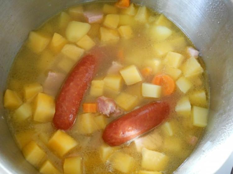 Steckrübeneintopf mit Kasseler - einfach - 75 kcal/100g