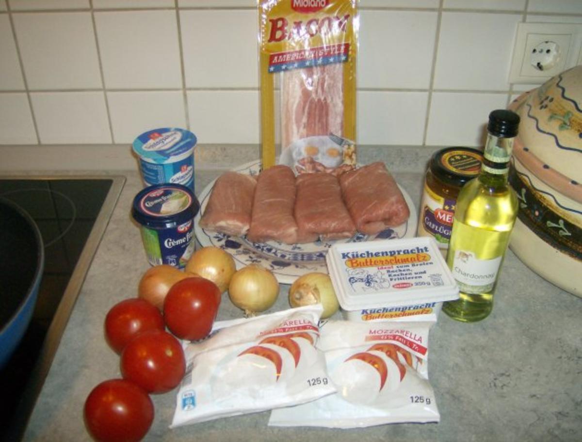 Schweineroulade Tomate Mozzarella - Rezept - Bild Nr. 2