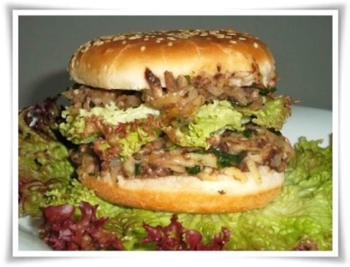 Hausgemachter Hamburger - Vegetarisch mit Lollo rosso Salat - Rezept - Bild Nr. 20