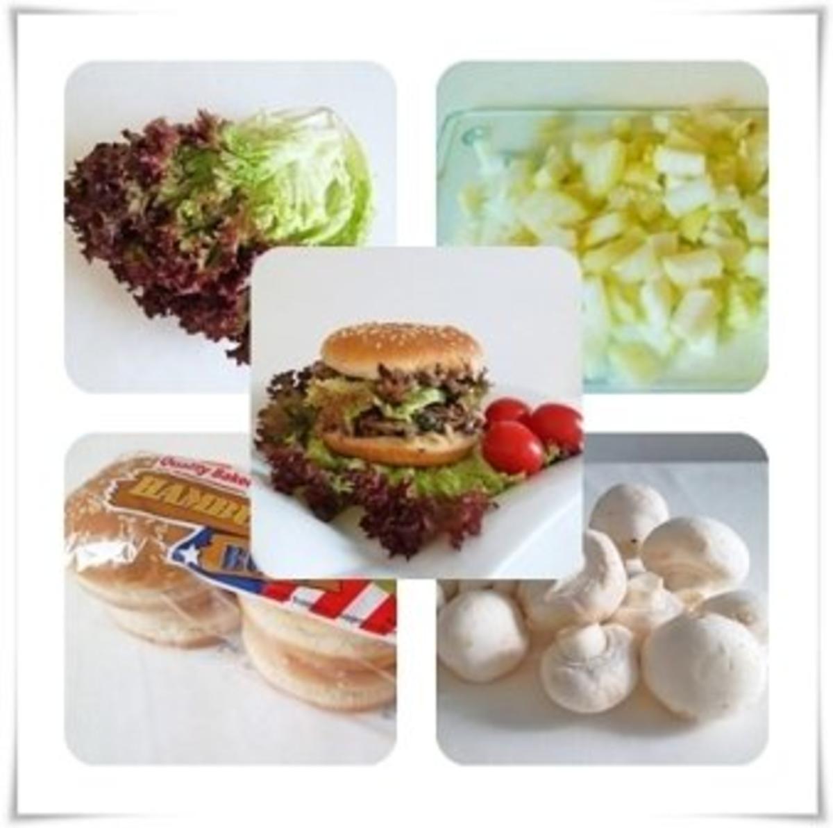 Hausgemachter Hamburger - Vegetarisch mit Lollo rosso Salat - Rezept - Bild Nr. 12