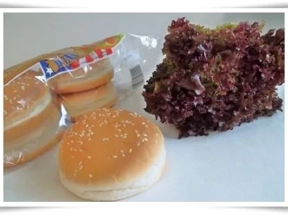 Rezept: Hausgemachter Hamburger - Vegetarisch mit Lollo rosso Salat Bild Nr. 2 Hausgemachter Hamburger - Vegetarisch mit Lollo rosso Salat - Rezept - Bild Nr. 2