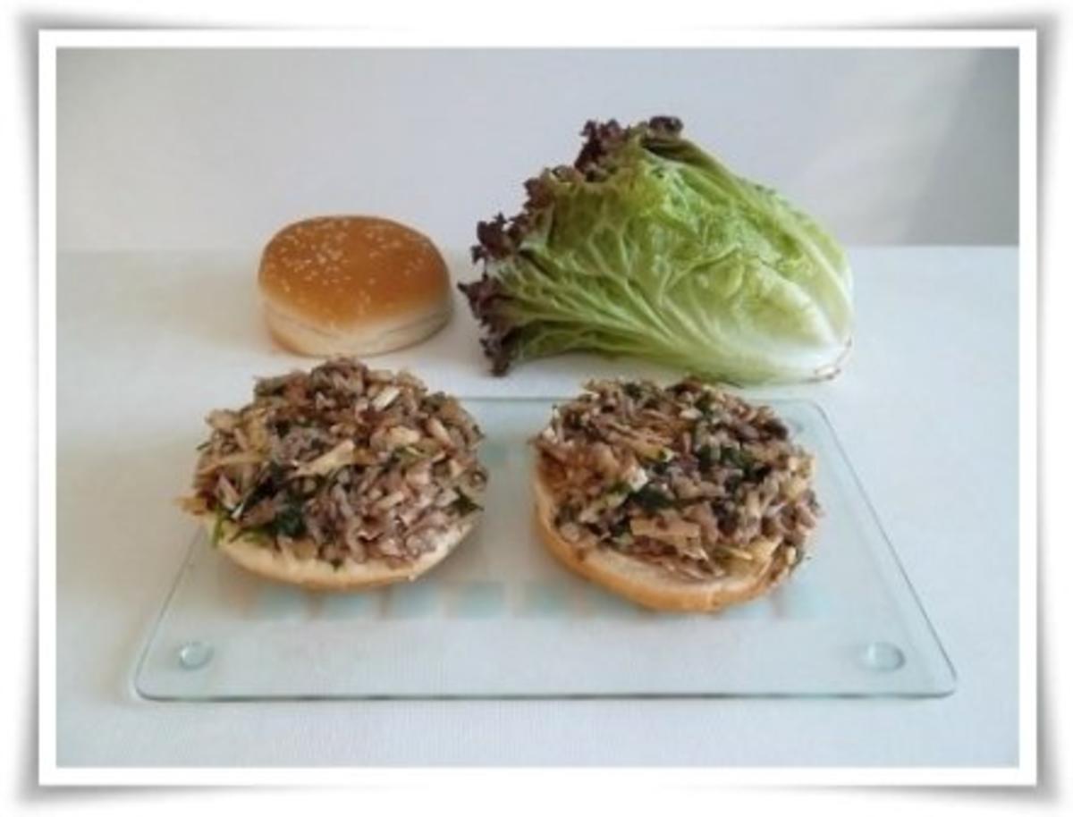 Hausgemachter Hamburger - Vegetarisch mit Lollo rosso Salat - Rezept - Bild Nr. 17