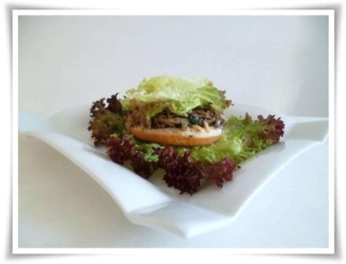 Hausgemachter Hamburger - Vegetarisch mit Lollo rosso Salat - Rezept - Bild Nr. 16