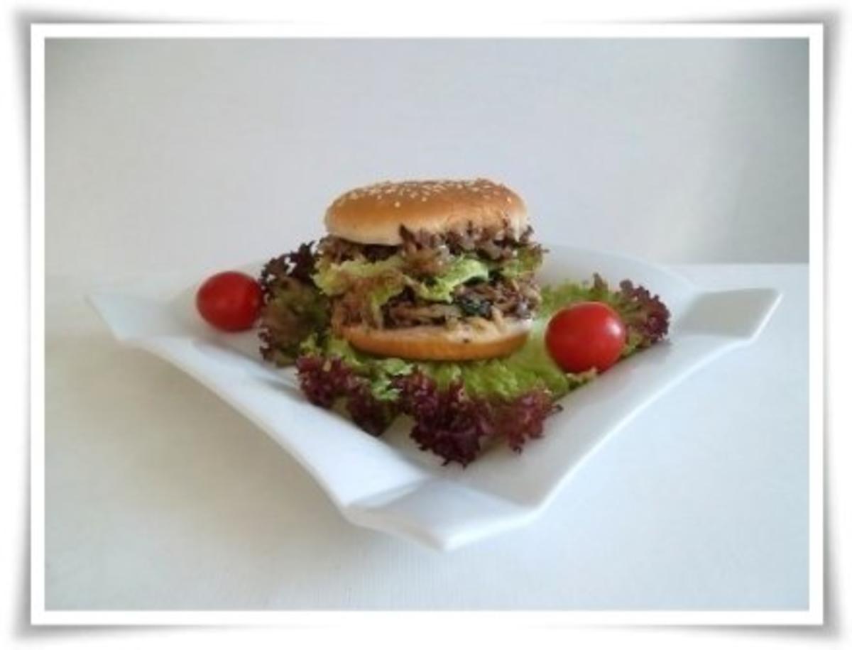 Hausgemachter Hamburger - Vegetarisch mit Lollo rosso Salat - Rezept - Bild Nr. 19