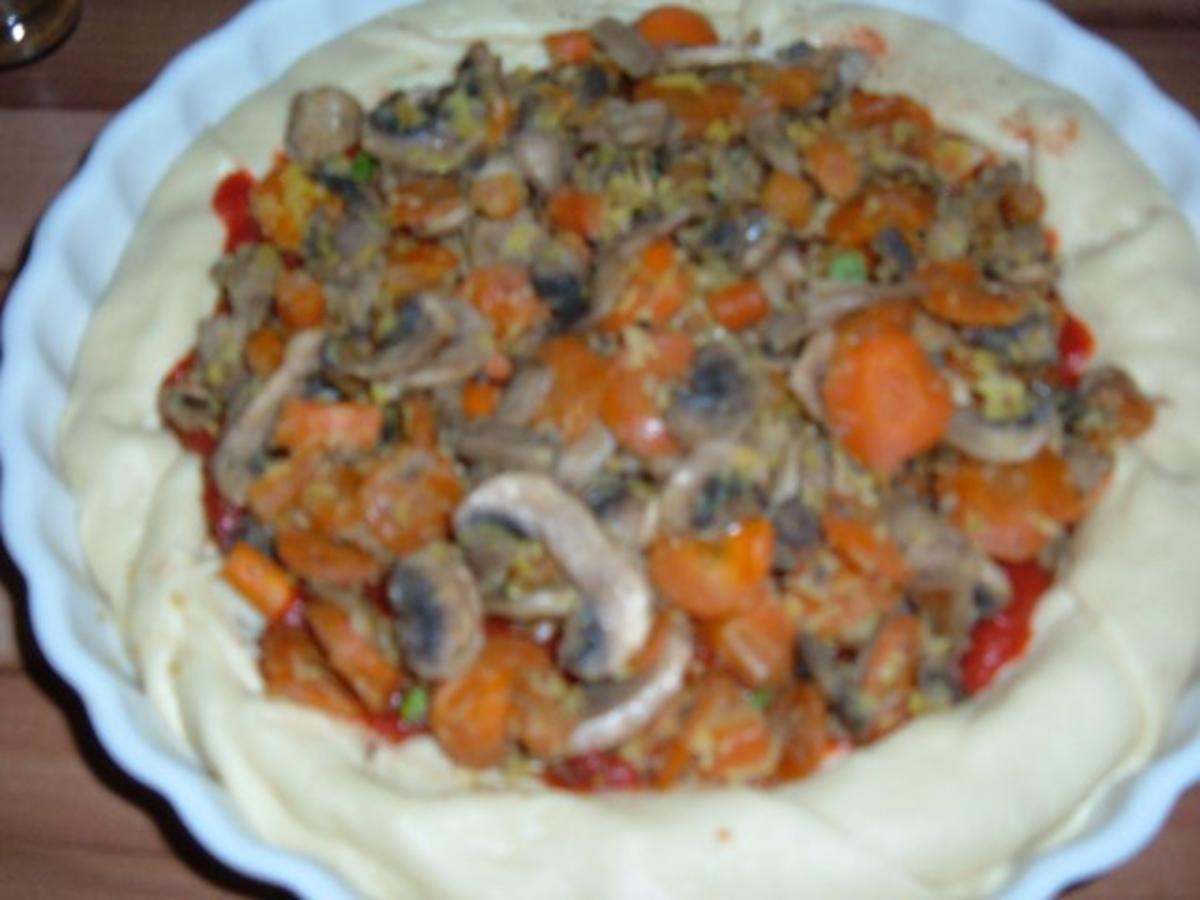 Pizza : 2 mal Käse und ohne Fleisch :))))) - Rezept - Bild Nr. 6