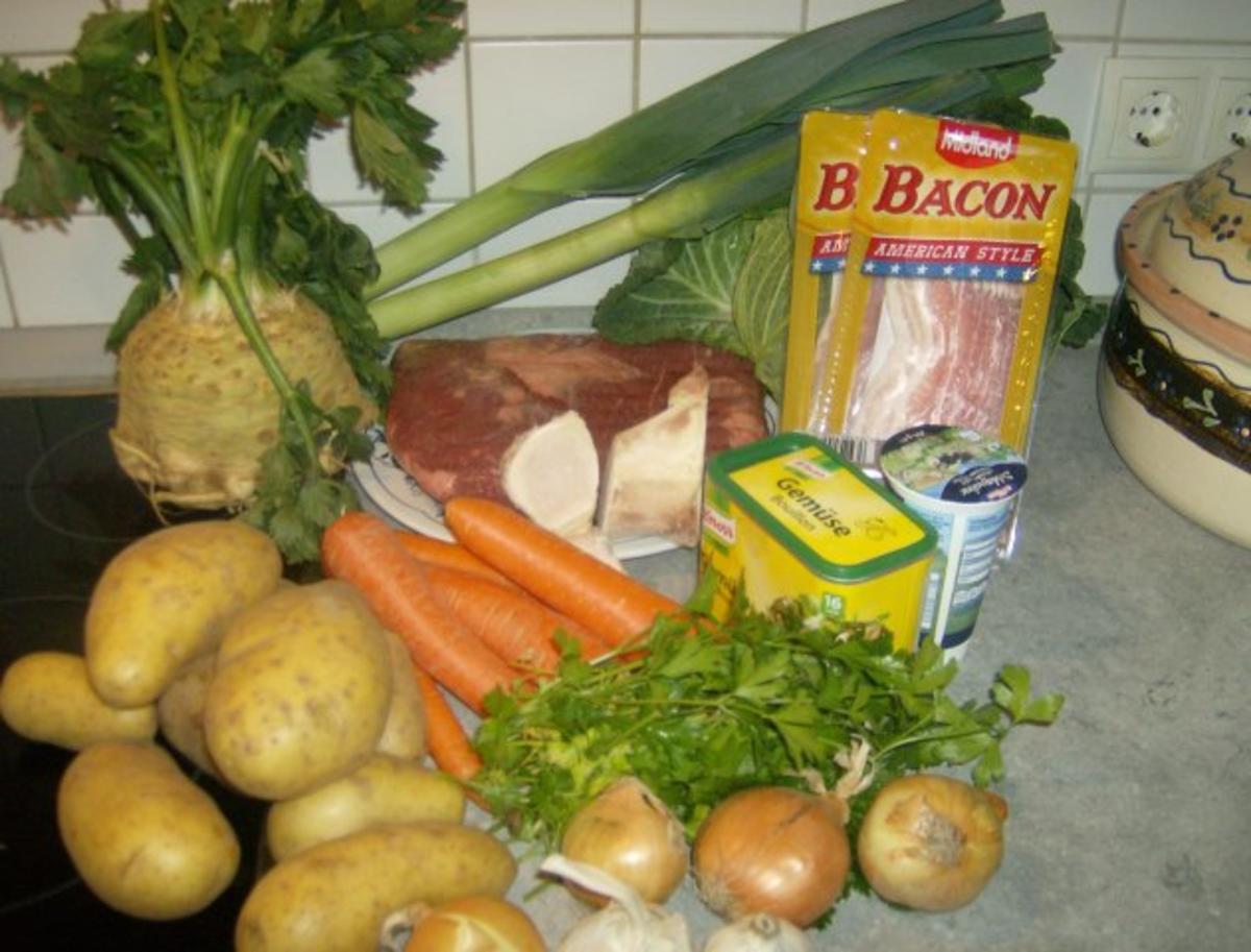 Suppenfleisch mit Rahmwirsing und Petersilienkartoffeln - Rezept - Bild Nr. 2