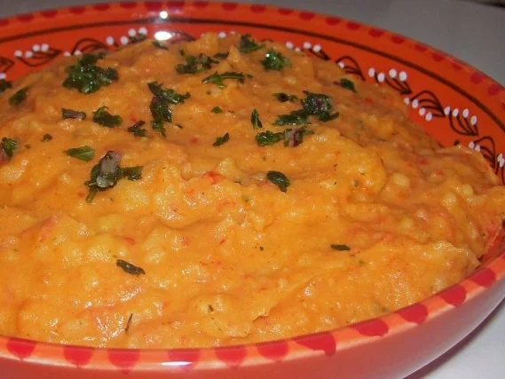 Beilagen: Paprika-Kartoffel-Püree - Rezept