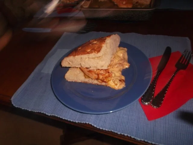 Rezept: Putenragout im Fladenbrot Putenragout im Fladenbrot - Rezept