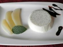 Ingwer - Panna Cotta an Ingwer - Birnen - Rezept