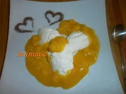 Joghurt - Sahne - Creme mit Mango - Rezept