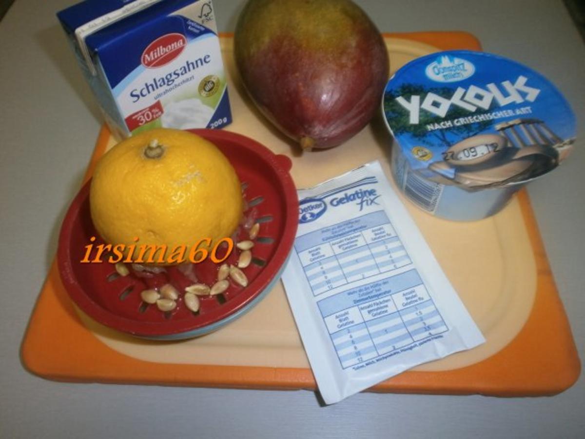 Joghurt - Sahne - Creme mit Mango - Rezept - Bild Nr. 3