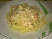 Hummer in Sahnesoße auf Spirelli Nudeln - Rezept