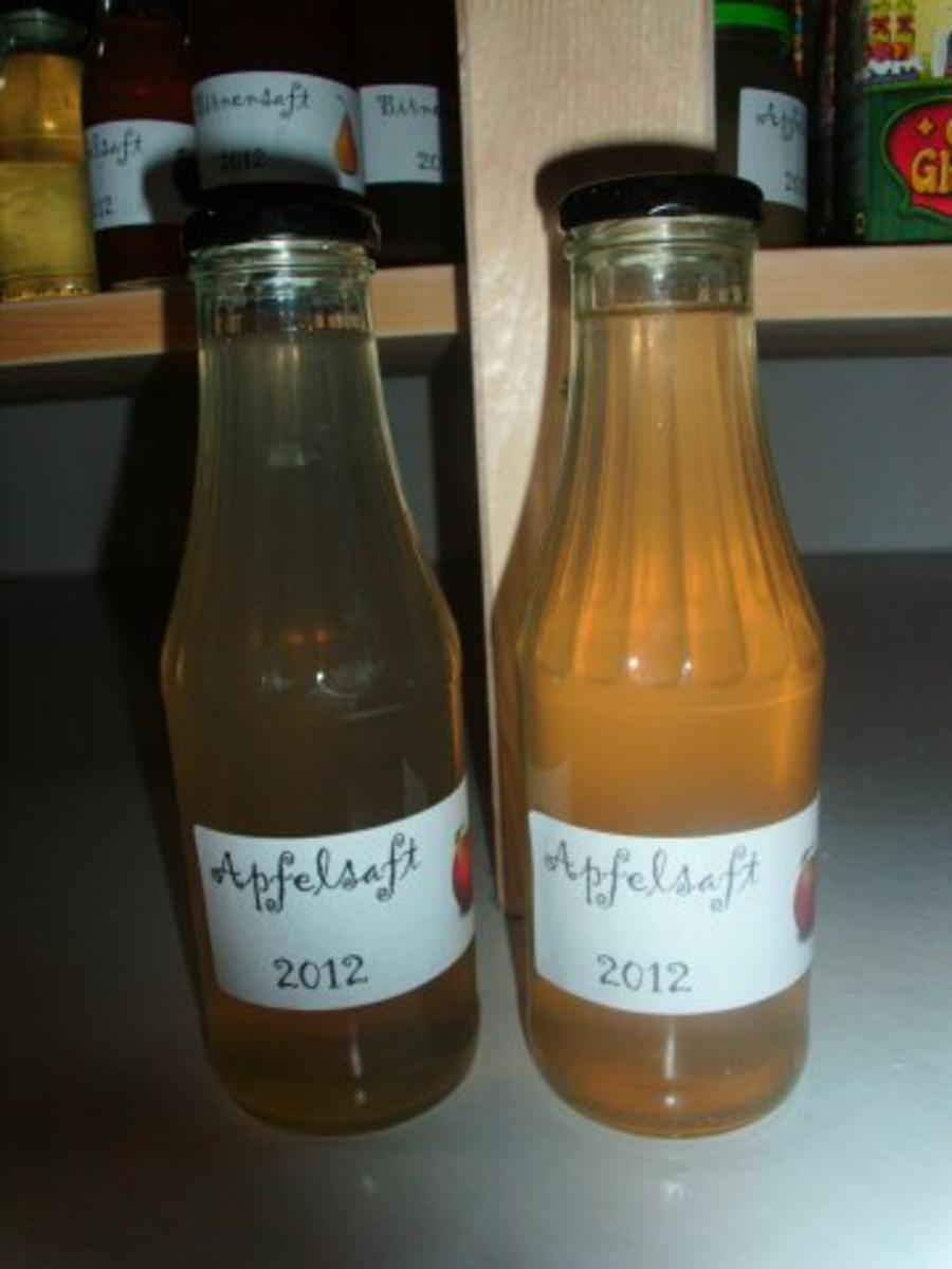Saft - klarer Apfelsaft - Rezept
