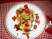 Rezept: Nudel- Paprika- Zuccini-Omelett Nudel- Paprika- Zuccini-Omelett - Rezept