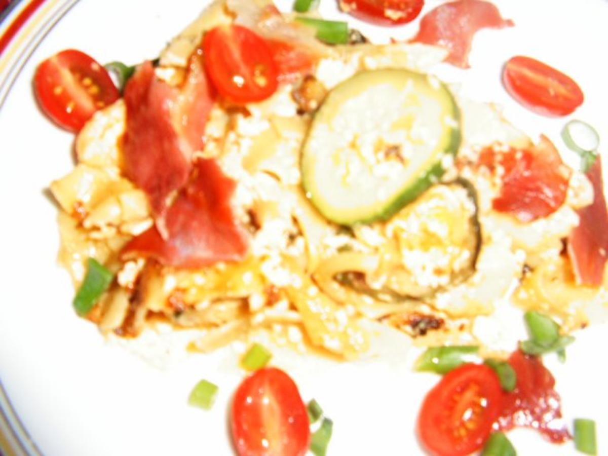 Nudel- Paprika- Zuccini-Omelett - Rezept - Bild Nr. 2