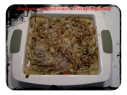 Rezept: Pilze: Herbstlicher Pilzauflauf Bild Nr. 12 Pilze: Herbstlicher Pilzauflauf - Rezept - Bild Nr. 12