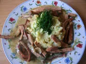 Leberkäsgeschnetzeltes in Senf Dillsoße - Rezept