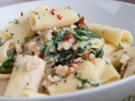 Pasta mit Spinat, Walnüssen und Chili - Rezept