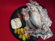 "Loup de Pader" Dorade mit Rosmarinkartöffelchen und Speckbohnen - Rezept