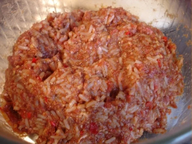 Asiatische Reis-Fleischbällchen mit Möhrenblüten à la Papa - Rezept - Bild Nr. 10