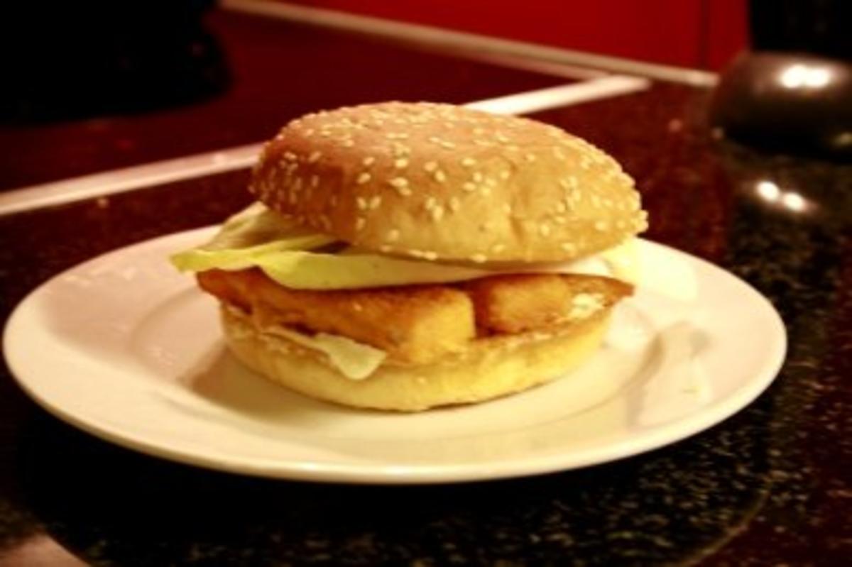 Bilder für Fishburger mit leichter curry sauce - Rezept