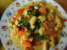 Hähnchen mit Möhren in Sahnesoße - Rezept