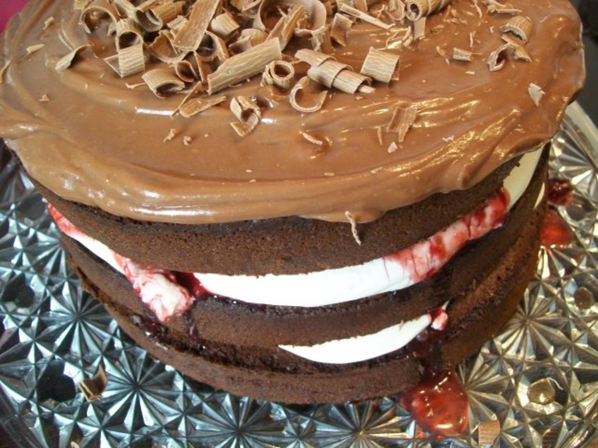 Bilder für Schokoladen Cranberries Torte - Rezept