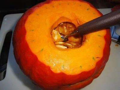 Gefüllter Kürbis, vegetarisch - Rezept - Bild Nr. 2