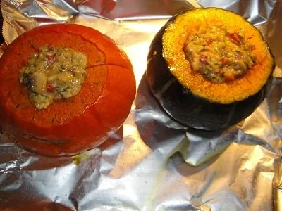 Gefüllter Kürbis, vegetarisch - Rezept - Bild Nr. 8