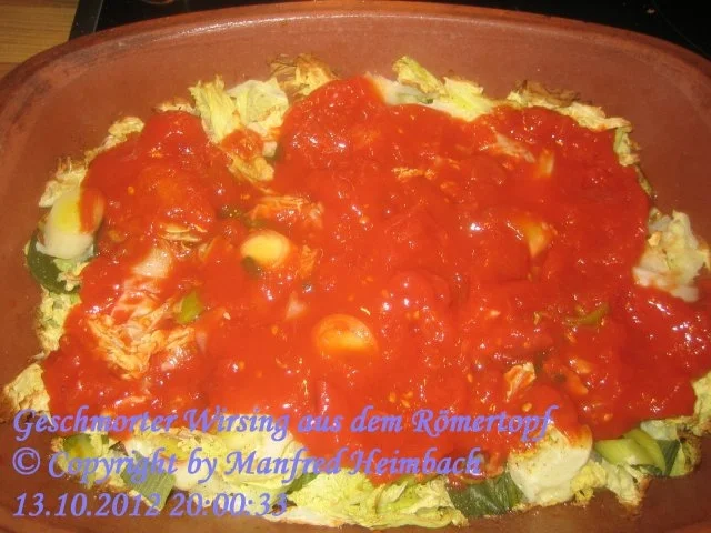 Römertopf – Geschmorter Wirsing aus dem Römertopf a’la Manfred - Rezept - Bild Nr. 3