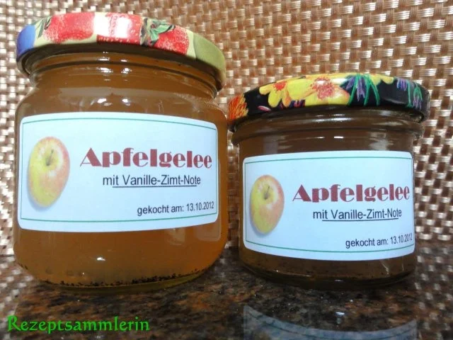 M+G:   APFELGELEE (auch für Diabetiker) - Rezept