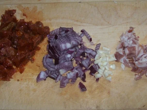 Penne mit mediterranem Forellen-Frischkäse-Pesto - Rezept - Bild Nr. 2