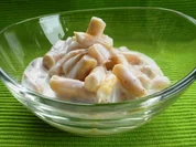 Rezept: Gelbe Bohnen-Salat mit Joghurtsauce Gelbe Bohnen-Salat mit Joghurtsauce - Rezept