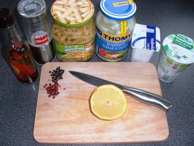 Gelbe Bohnen-Salat mit Joghurtsauce - Rezept - Bild Nr. 2