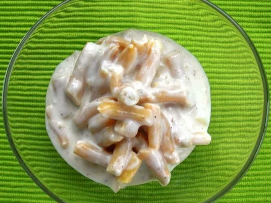 Gelbe Bohnen-Salat mit Joghurtsauce - Rezept - Bild Nr. 3