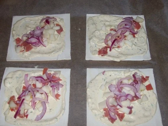 Vorspeise/Abendessen: Blätterteig-Schiffchen mit Bergkäse-Birnen-Füllung - Rezept - Bild Nr. 7