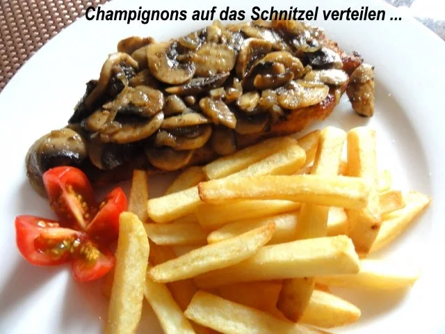 Rezept: Geflügel: PUTENSCHNITZEL mit Champignon Bild Nr. 7 Geflügel: PUTENSCHNITZEL mit Champignon - Rezept - Bild Nr. 7