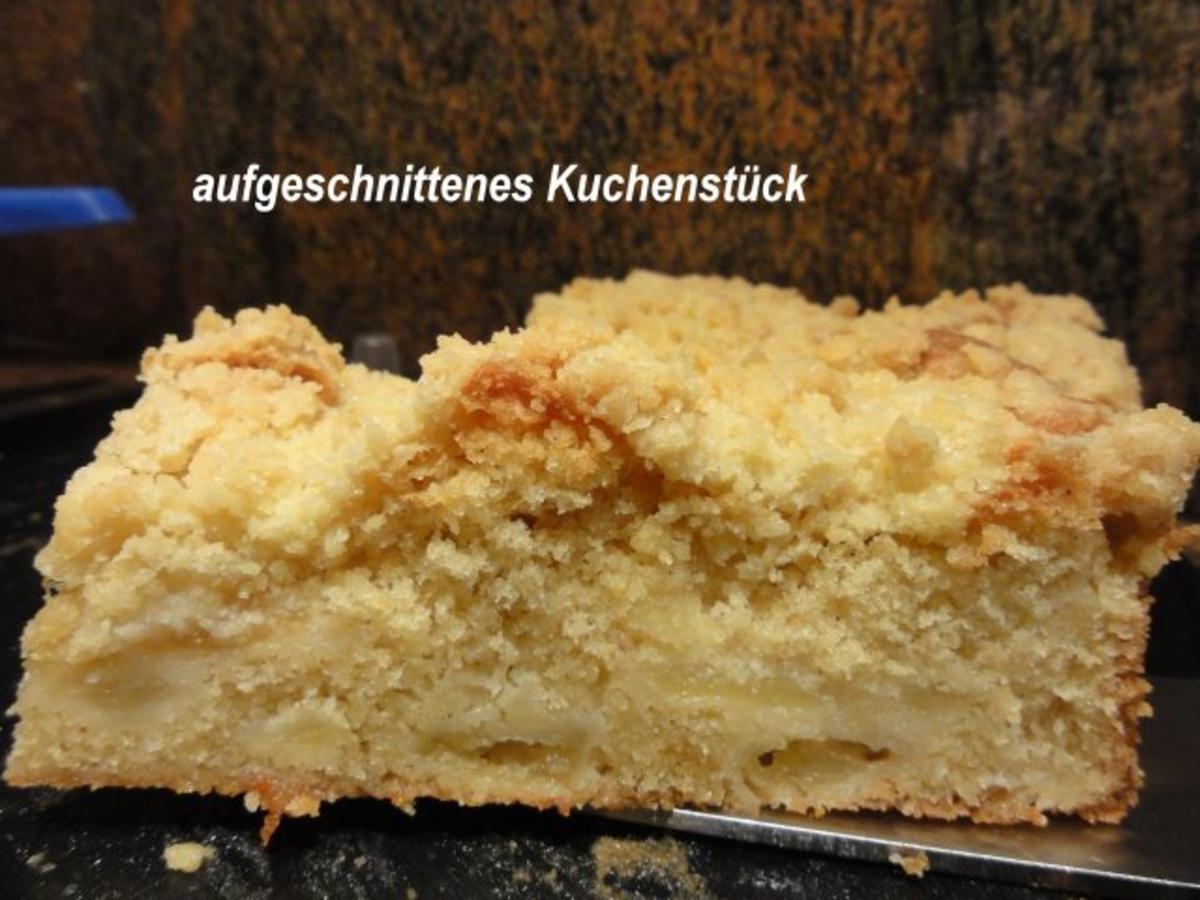 Rührteig: APFEL-STREUSEL-KUCHEN mit einem Hauch von Zimt u. Orange ...