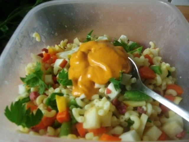 Pastasalat " Herbstlust" - Rezept - Bild Nr. 8