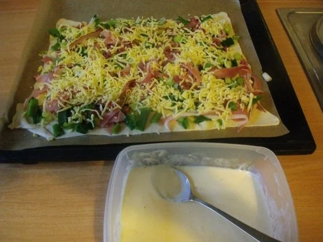 Herzhafter Porree - Schinken Kuchen - Rezept - Bild Nr. 8