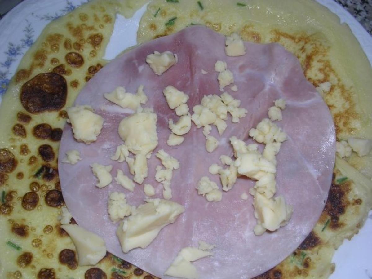 Käse Schinken Pfannkuchen - Rezept - Bild Nr. 5