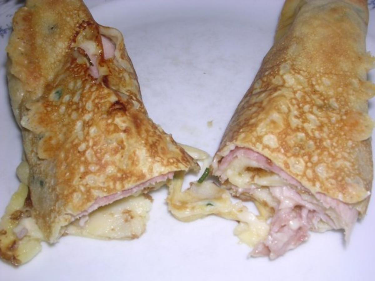 Bilder für Käse Schinken Pfannkuchen - Rezept