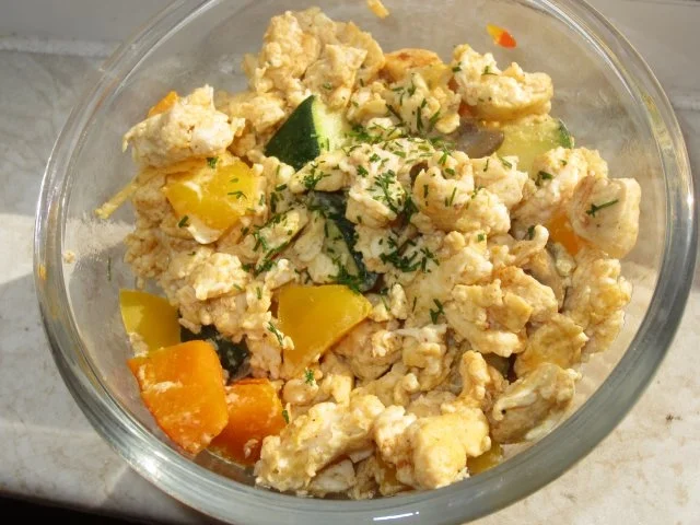 Rezept: Herzhaft-süßes Rührei Herzhaft-süßes Rührei - Rezept