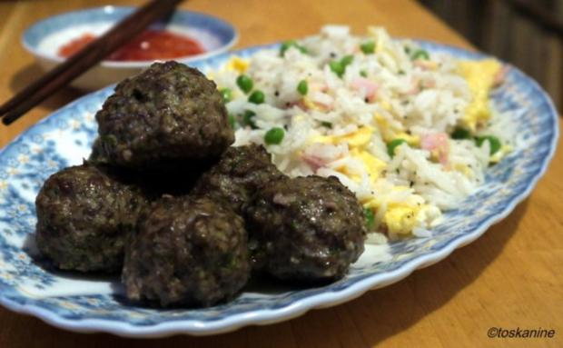 Asiatische Fleischbällchen mit Kanton-Reis - Rezept - kochbar.de