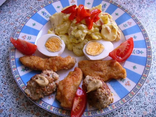 Abendbrot mit Kartoffelsalat - Rezept