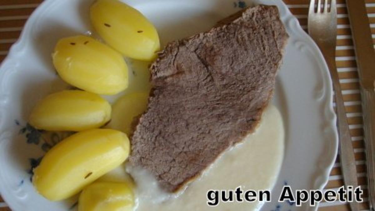 Bilder für Schwäbische Ochsenbrust mit Apfel-Meerrettichsoße - Rezept