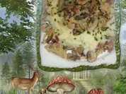 Rezept: Rührei : im Nest mit Champignons und Schinken Rührei : im Nest mit Champignons und Schinken - Rezept