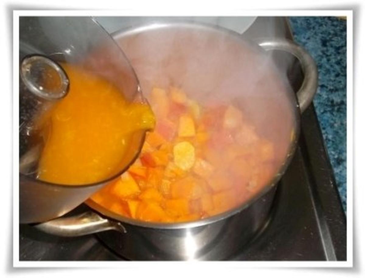 Halloween Kürbis- Mandarinen  Cremesuppe - Rezept - Bild Nr. 9